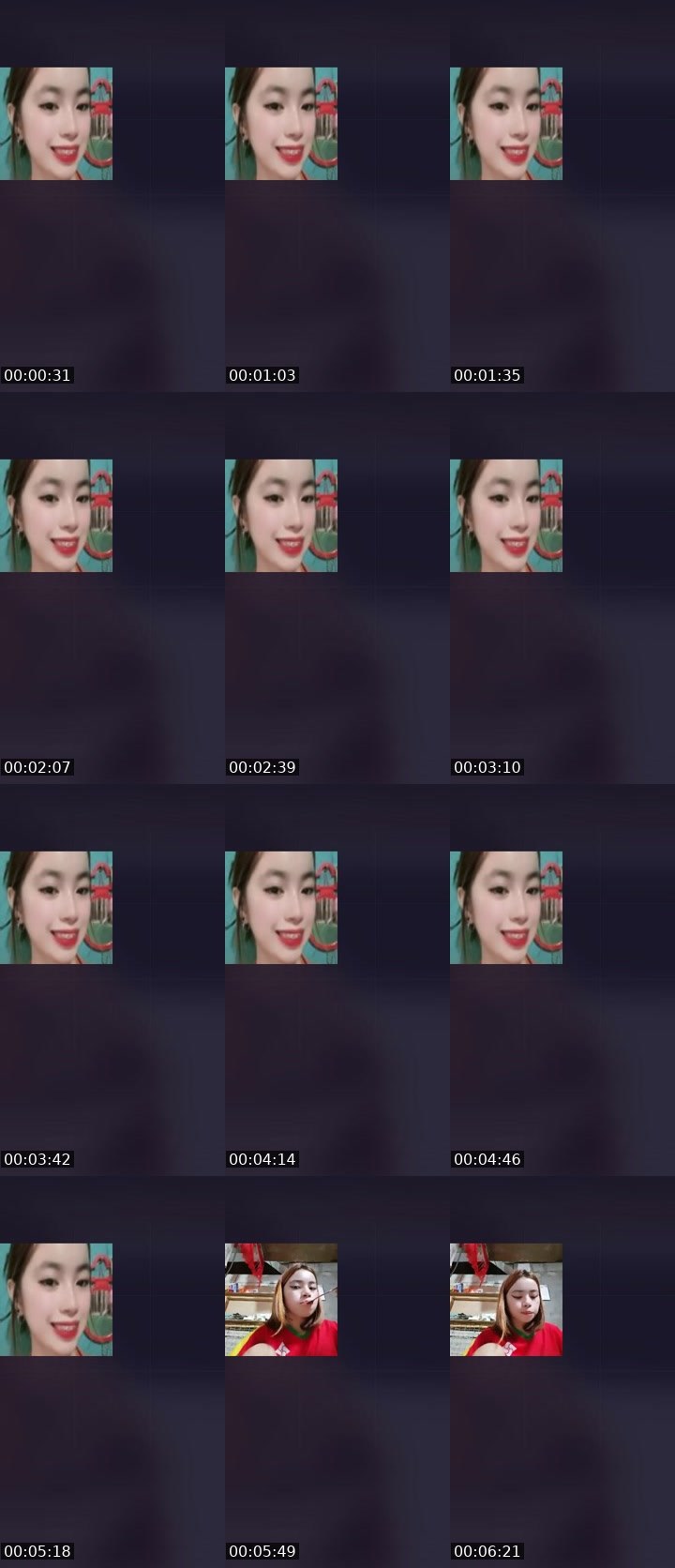 Contact-sheet preview of TA⃟🪽yang💎's Liveme recording