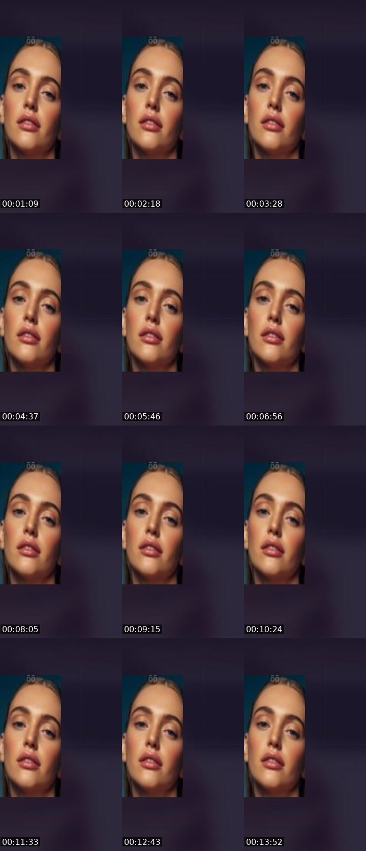 Contact-sheet preview of Aponi's Liveme recording