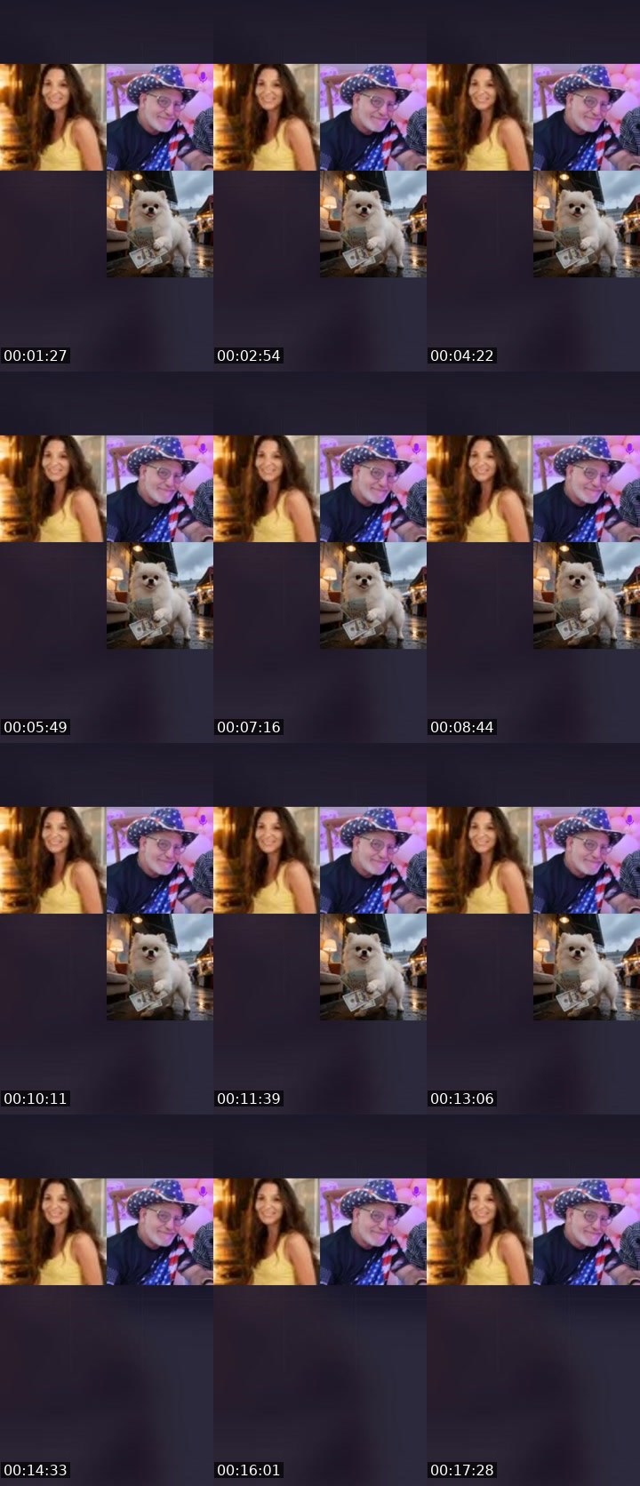 Contact-sheet preview of 🔥Lilleasha🔥's Liveme recording