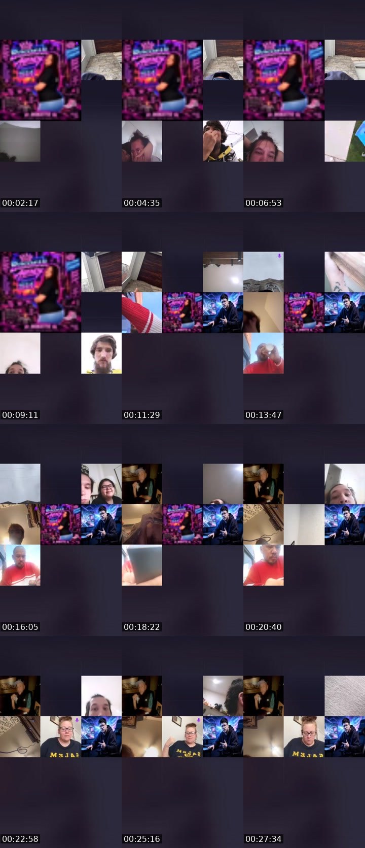Contact-sheet preview of 🩵MamaAstro💨 𝑩𝑴𝑨's Liveme recording