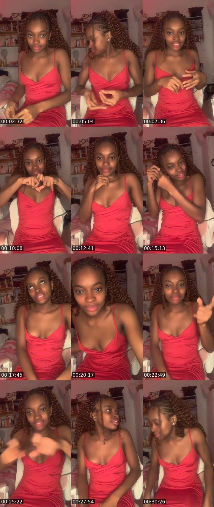 Contact-sheet preview of Creamy💗's Liveme recording