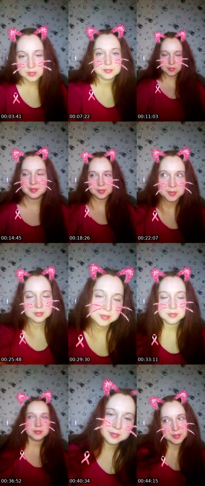 Contact-sheet preview of Ameana☘️'s Liveme recording