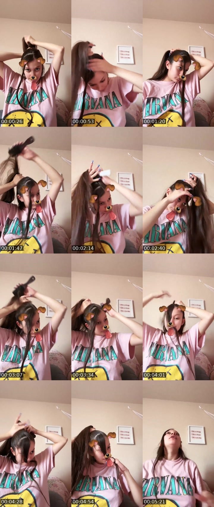 Contact-sheet preview of Itzel_06's Liveme recording
