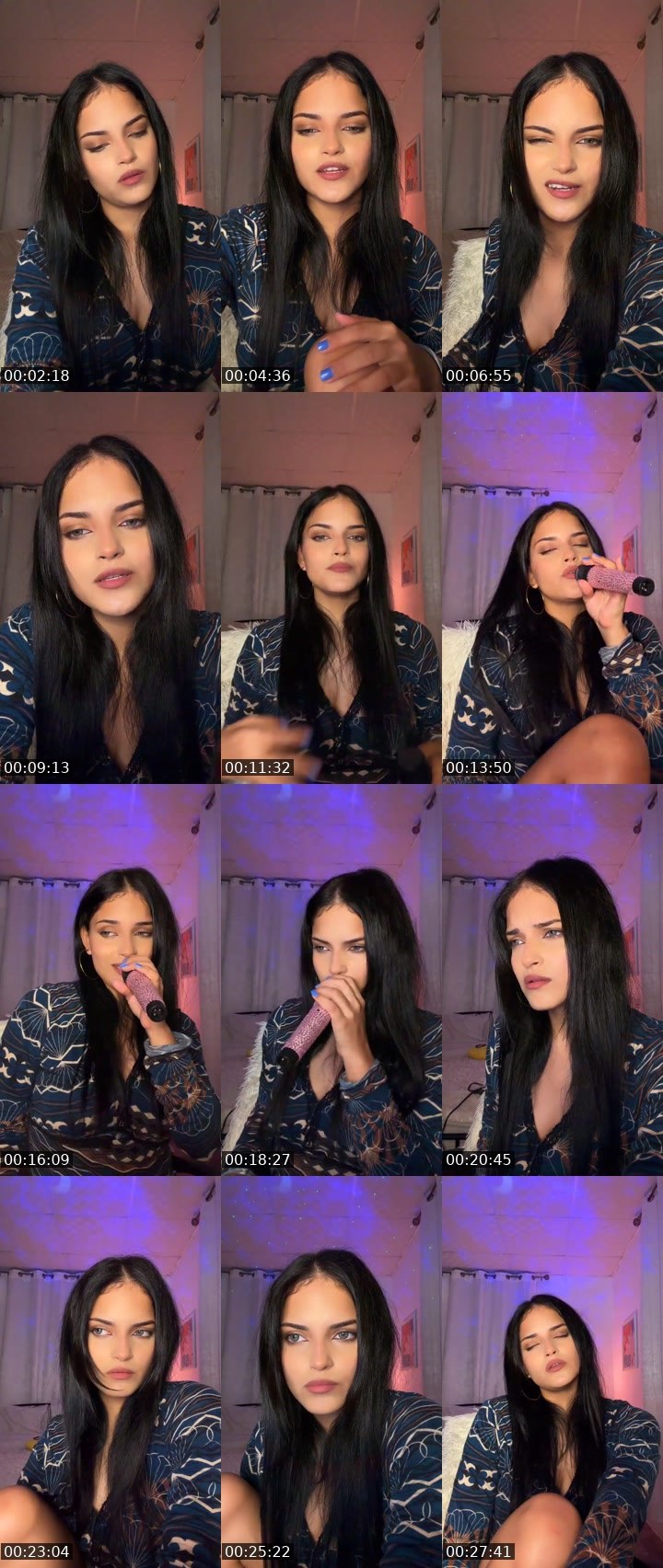 Contact-sheet preview of Bia 🫧 ℤ's Liveme recording