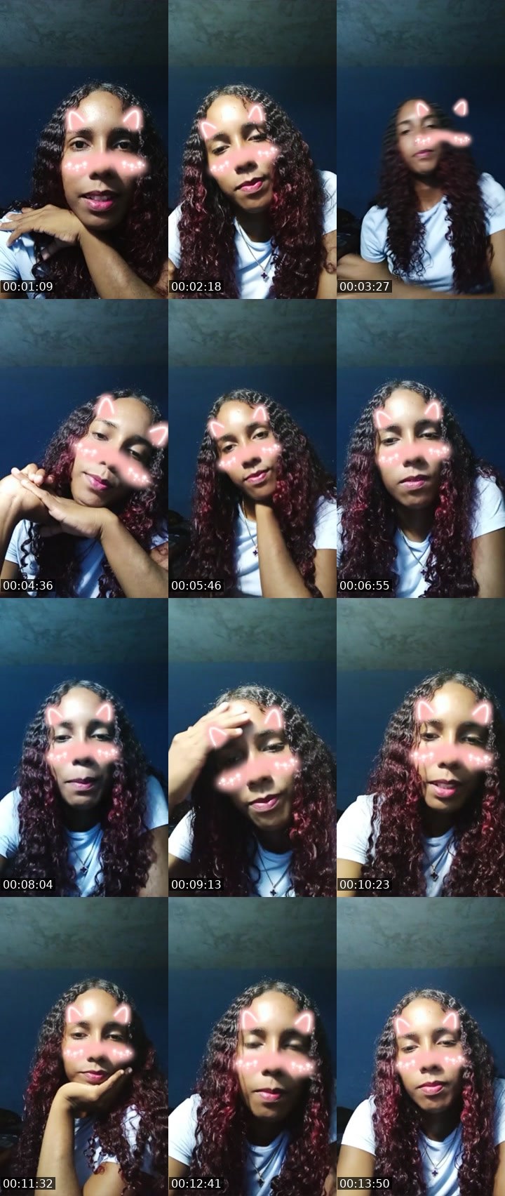 Contact-sheet preview of negrita🪩's Liveme recording