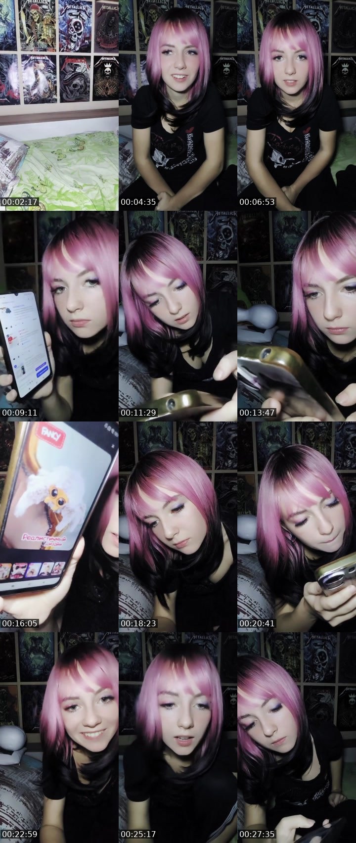 Contact-sheet preview of Baby Alice 💖's Liveme recording