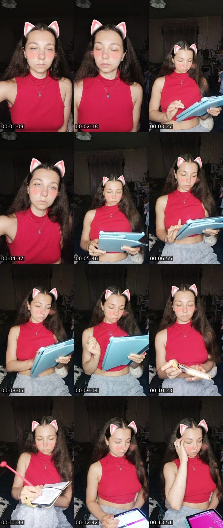 Contact-sheet preview of 💜 Petite Paposh's Liveme recording