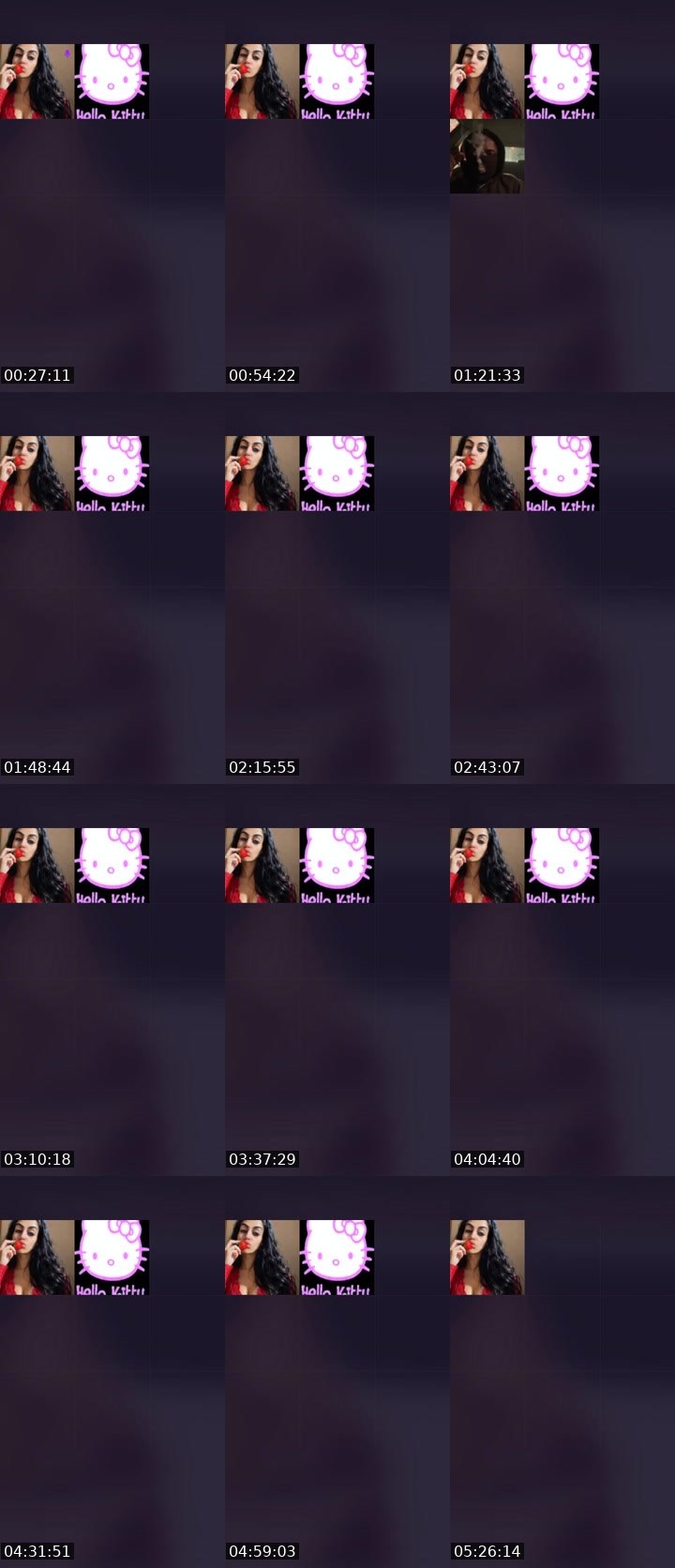 Contact-sheet preview of 𝐌𝐘𝐒𝐓𝐄𝐑𝐘 🐝's Liveme recording