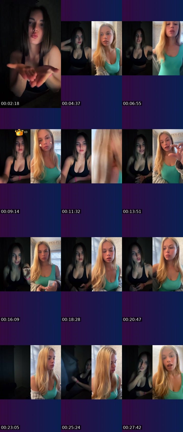 Contact-sheet preview of 💯𝒞𝓊𝓉ℯ℄𝒜𝓁ℯ𝓍🦋's Liveme recording