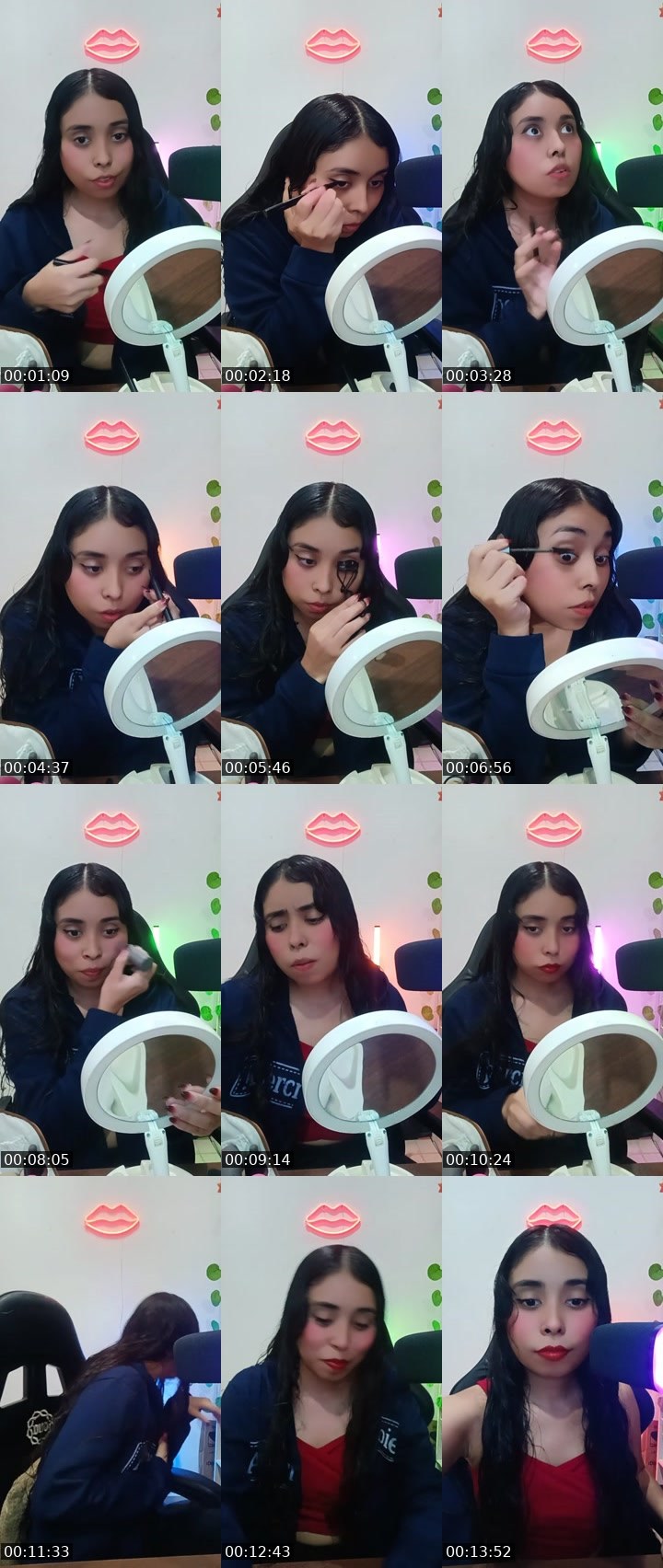 Contact-sheet preview of Aꪶⅈꫀ♔☘'s Liveme recording