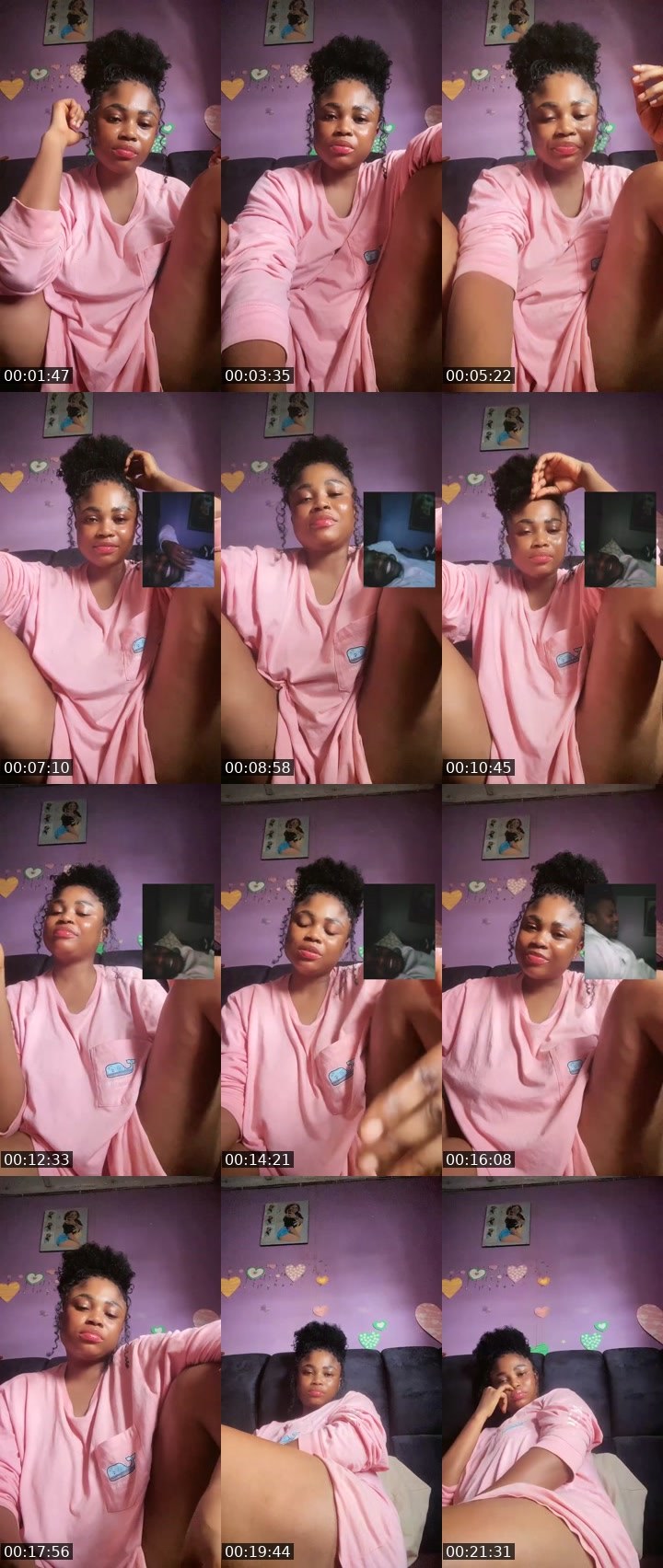 Contact-sheet preview of Sugar🐱💖's Liveme recording