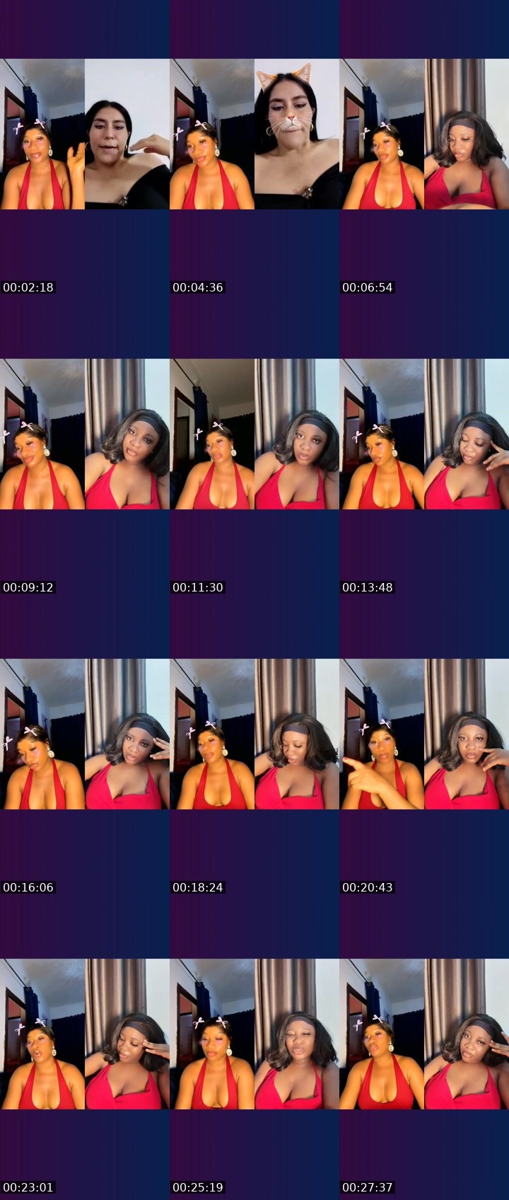 Contact-sheet preview of STAR✨🏦's Liveme recording