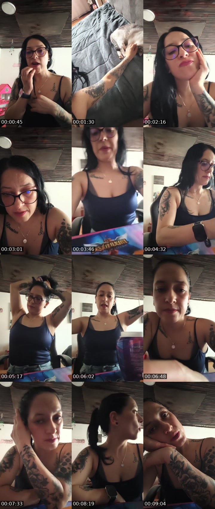 Contact-sheet preview of caropins's Liveme recording