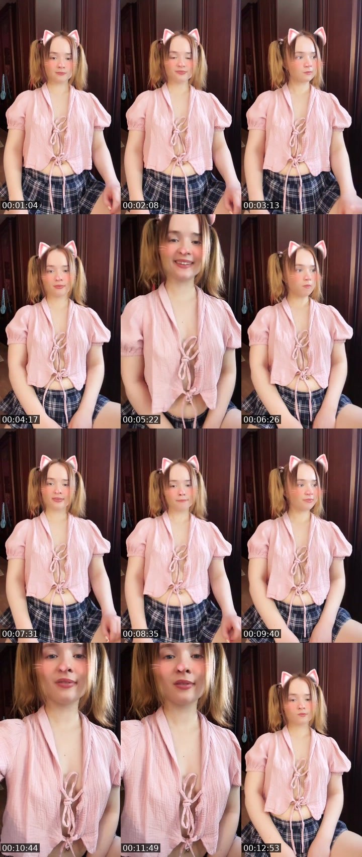 Contact-sheet preview of Tanya Oink-Oink's Liveme recording