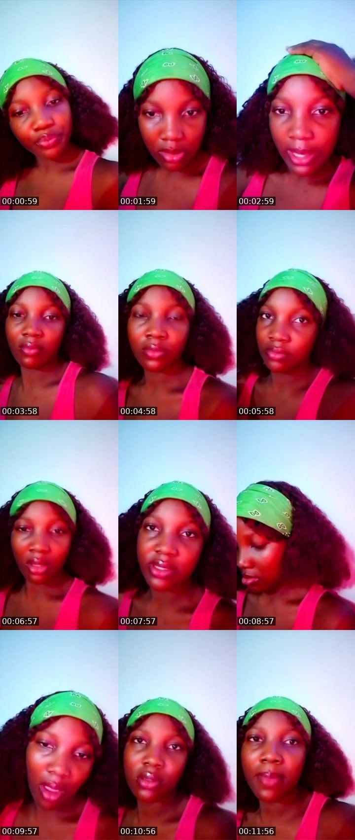 Contact-sheet preview of 🤤sassy's Liveme recording
