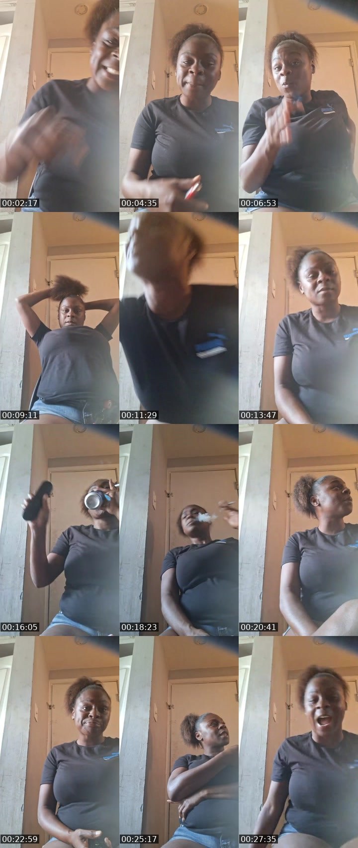 Contact-sheet preview of Ms.Bluskii's Liveme recording