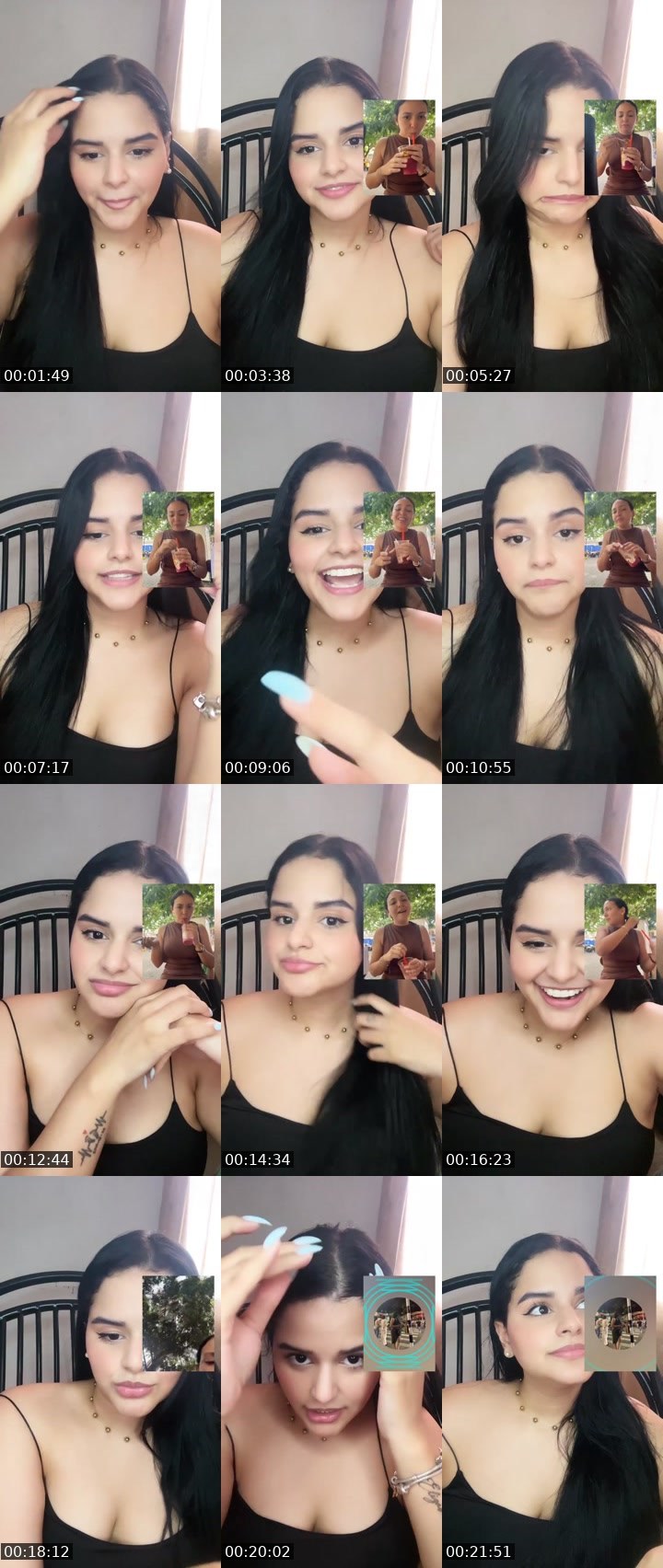 Contact-sheet preview of 𝓝𝓪𝓷𝓲𝓽𝓪2k🌸🧸's Liveme recording
