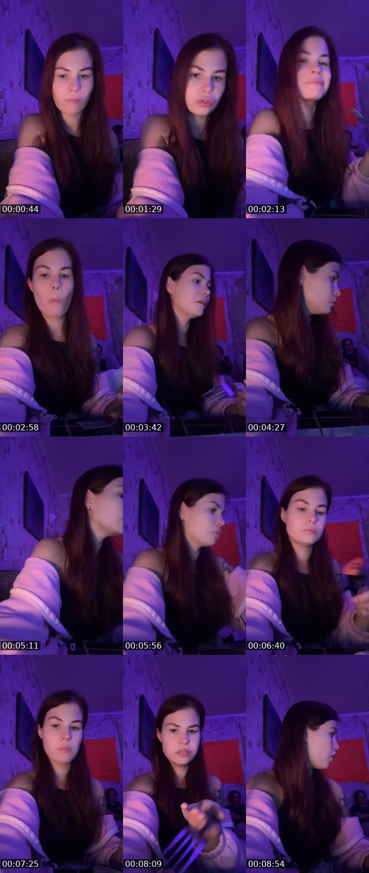 Contact-sheet preview of Elizabeth🪷's Liveme recording
