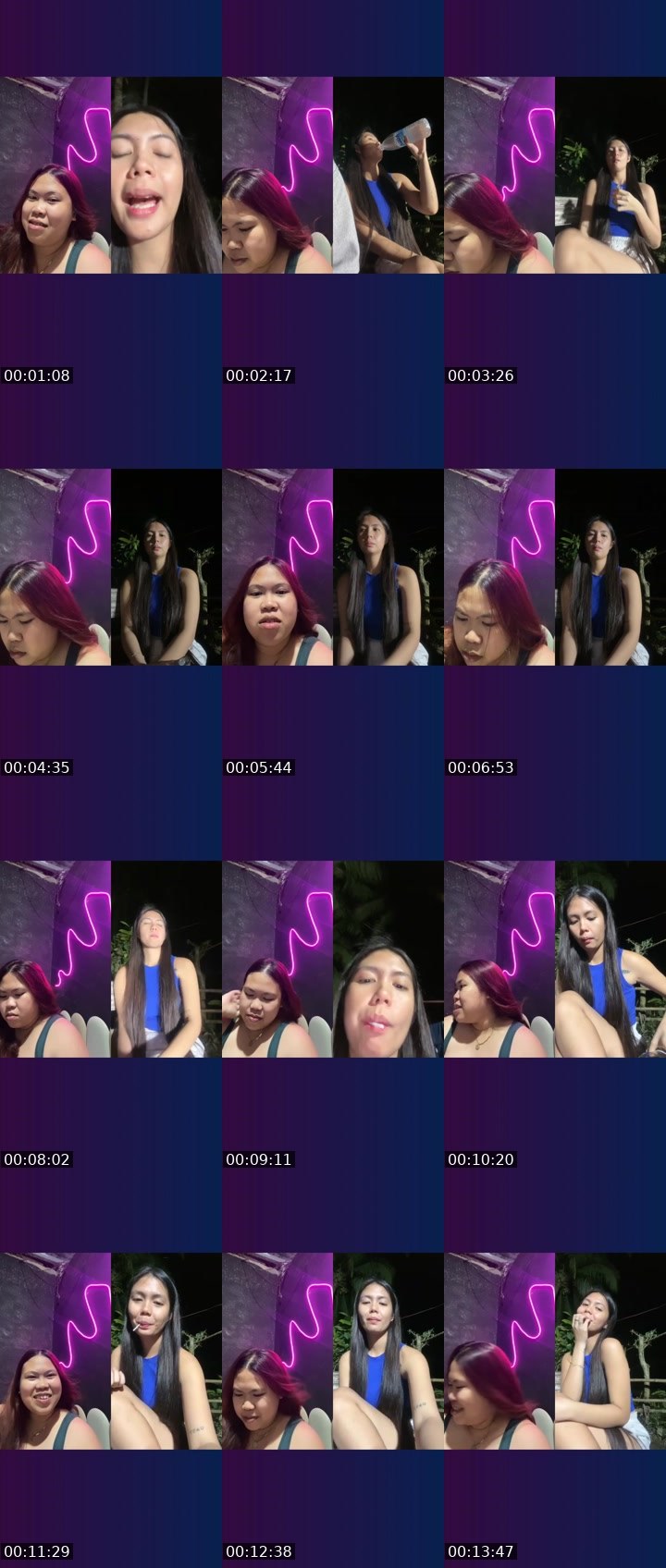 Contact-sheet preview of 👸🏻Asya.☘️'s Liveme recording