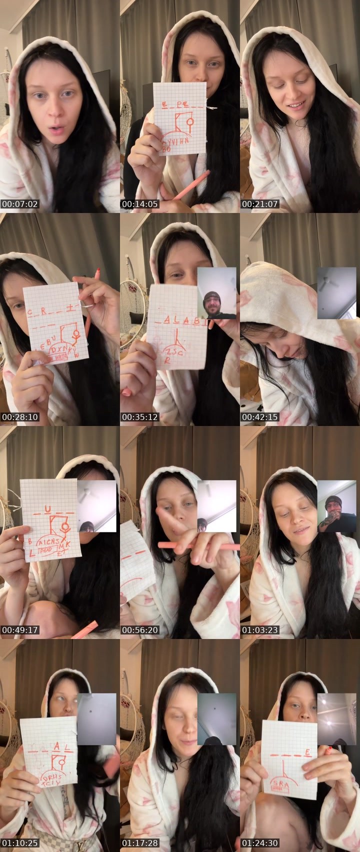 Contact-sheet preview of Inkkuu's Liveme recording