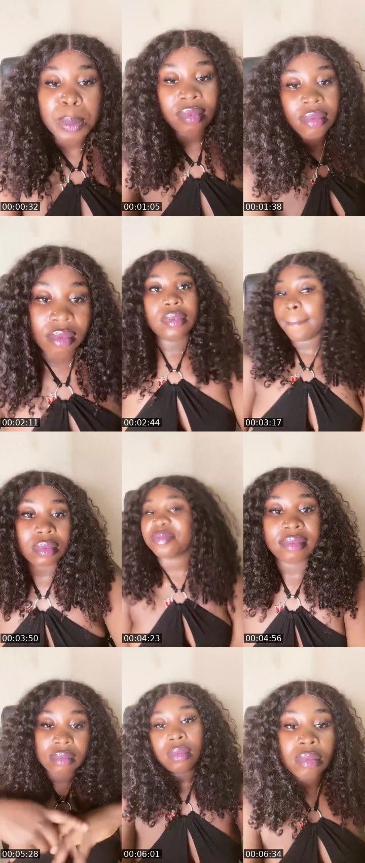 Contact-sheet preview of 6k🏦Baby sandra🍫🦋's Liveme recording