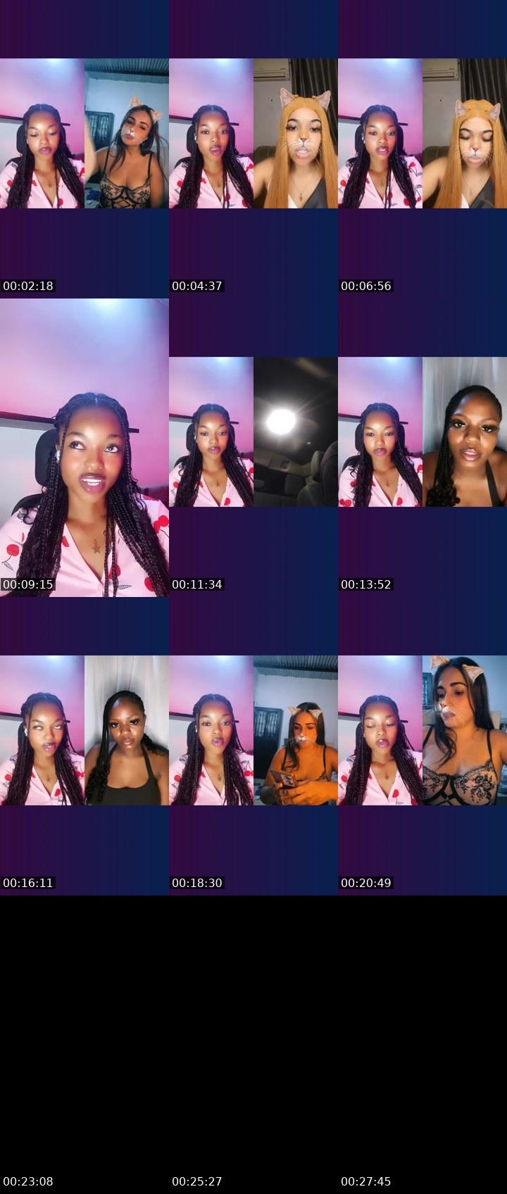 Contact-sheet preview of 🤸🏽💸_ֆɦǟɛʟʏ💜🕊️'s Liveme recording