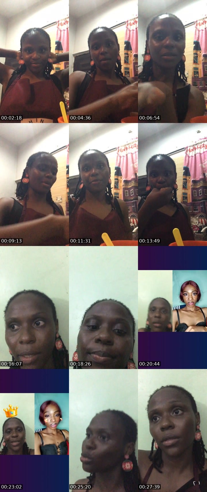 Contact-sheet preview of Mummy tee's Liveme recording