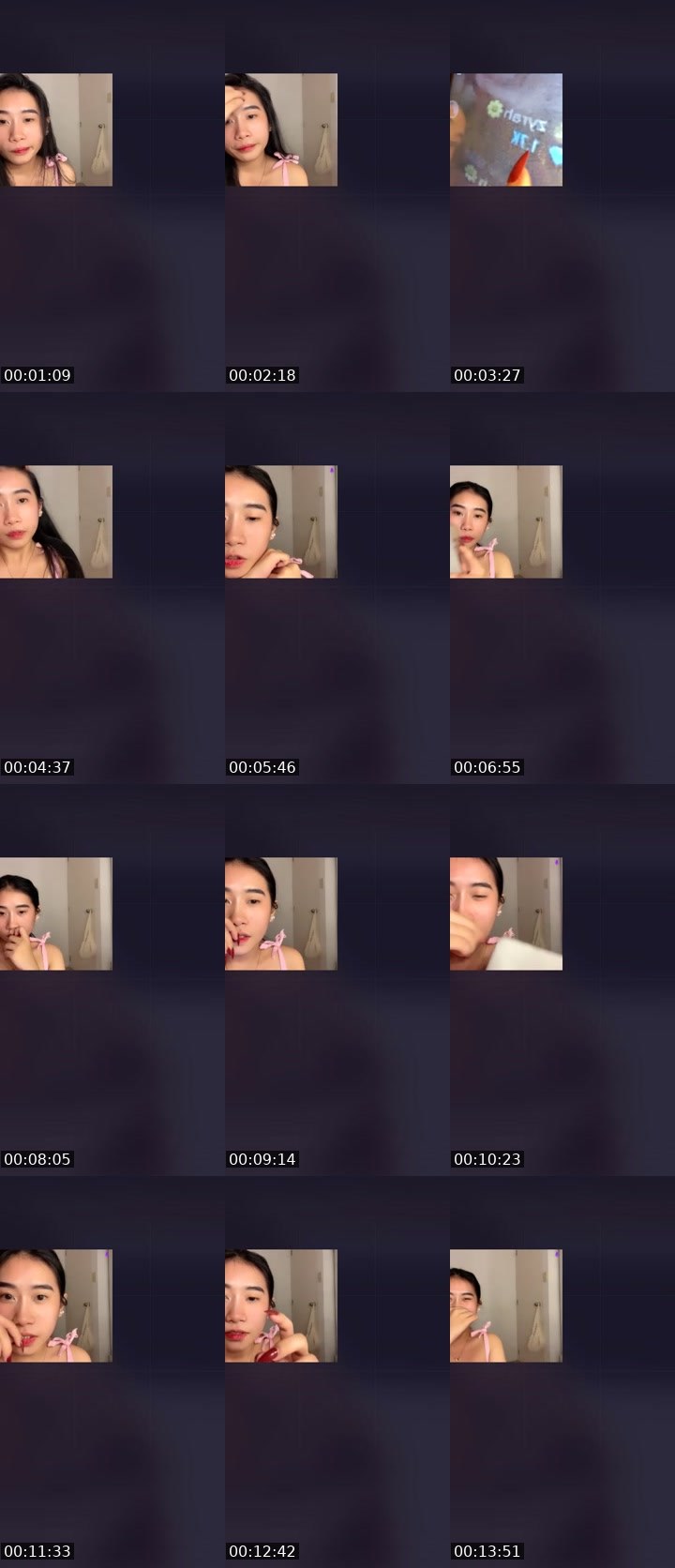Contact-sheet preview of 𖤍 🪽℘ℯ𝒶𝒸𝒽𝓎's Liveme recording