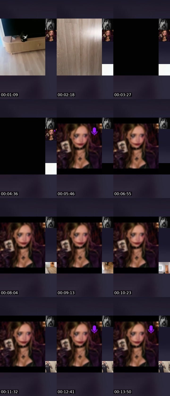 Contact-sheet preview of ᴋɪꜱꜱ🇰🇿ᴅɪᴅɪꜱʜᴋᴀ's Liveme recording