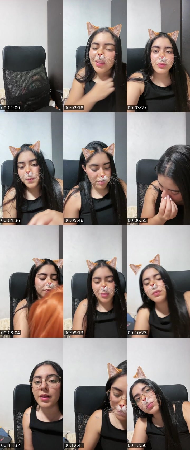 Contact-sheet preview of 𝓝𝓲𝓬𝓸𝓵𝓮🤎✨'s Liveme recording