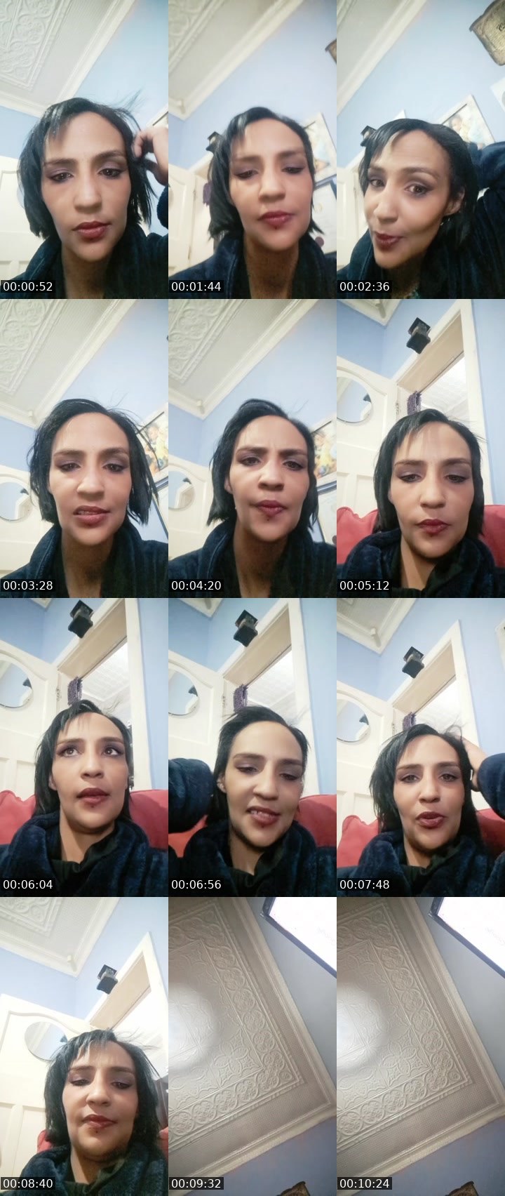 Contact-sheet preview of QueenModeOn's Liveme recording
