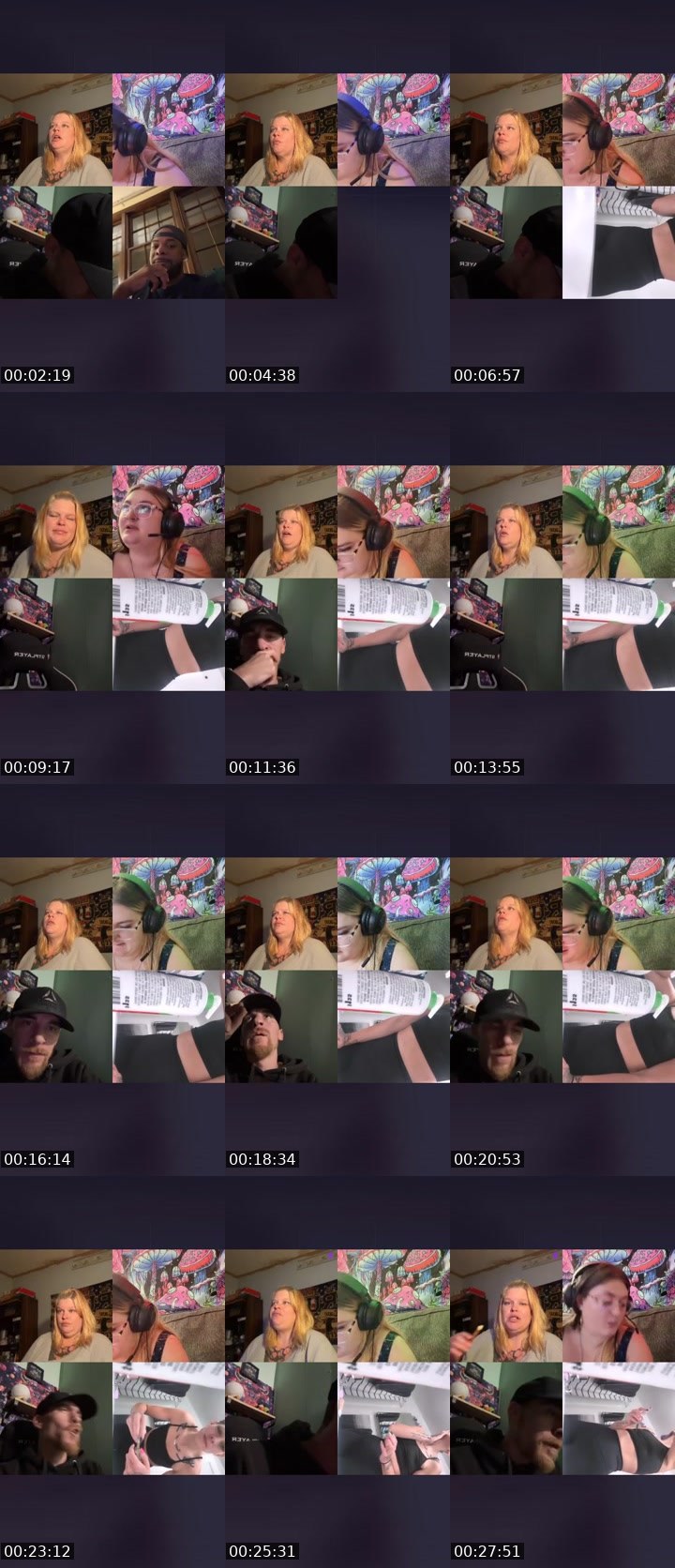 Contact-sheet preview of Diabolical Bun Bun's Liveme recording