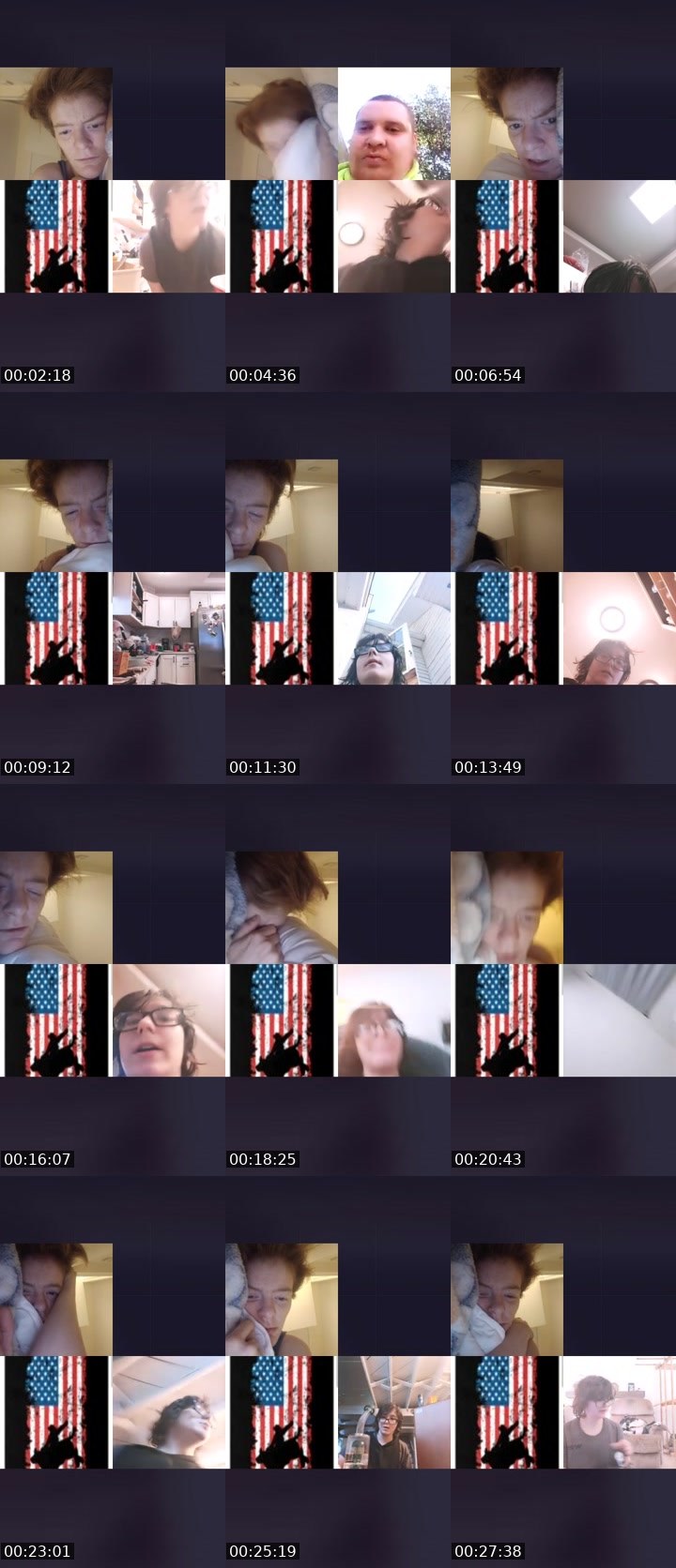 Contact-sheet preview of little miss red's Liveme recording