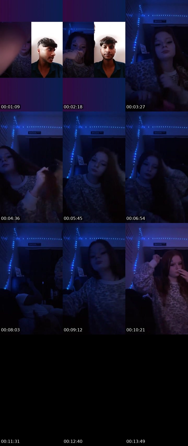 Contact-sheet preview of kimjesss's Liveme recording