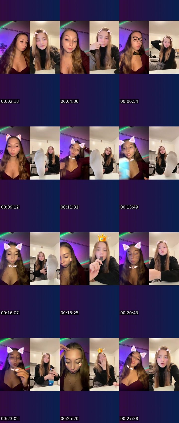 Contact-sheet preview of _🇧🇪Rapunzel🇺🇦's Liveme recording