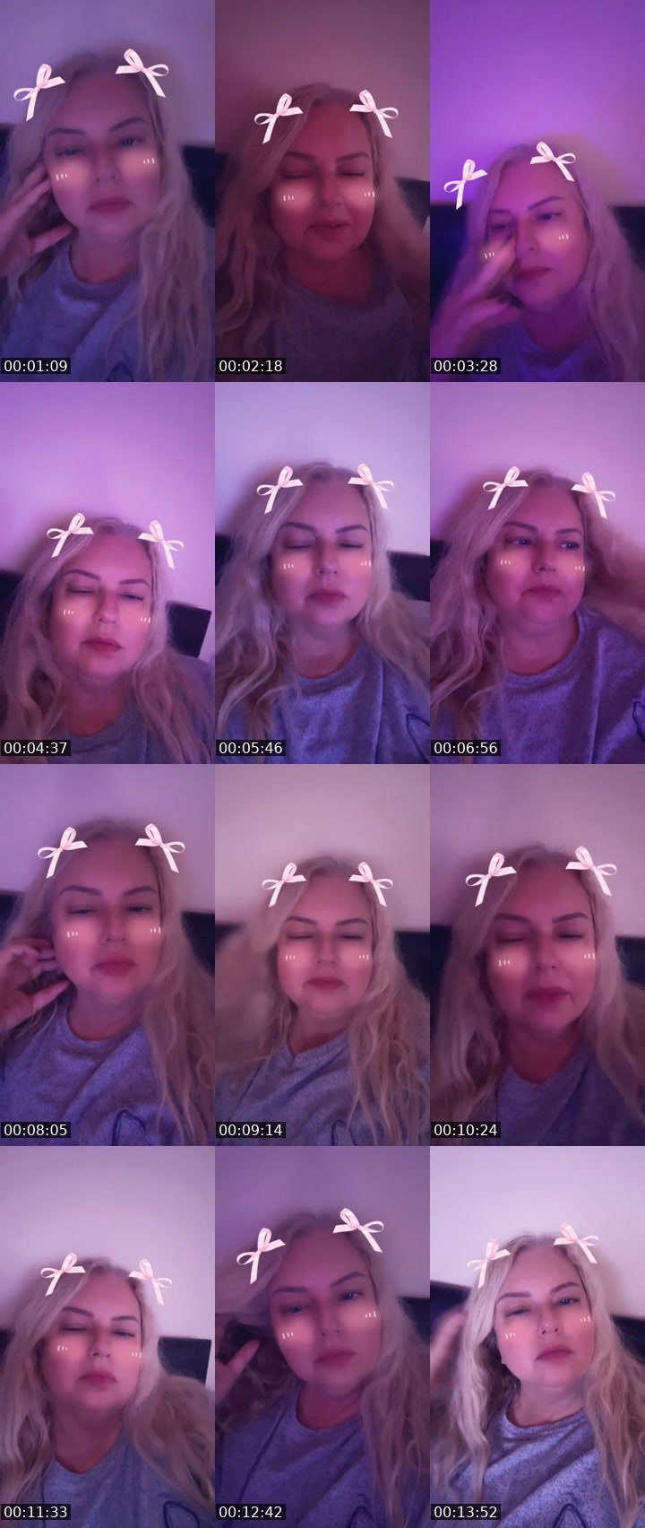 Contact-sheet preview of Lory Velvet🌹💋's Liveme recording