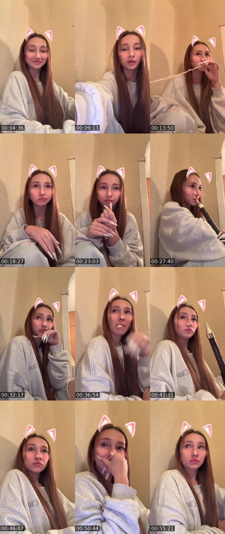 Contact-sheet preview of Conera_baby🐾's Liveme recording