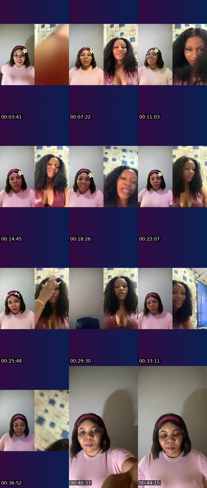 Contact-sheet preview of 🅰️my Lilly🍭🩷🌹's Liveme recording