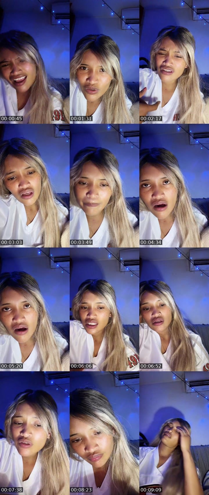 Contact-sheet preview of Niks Reyes's Liveme recording