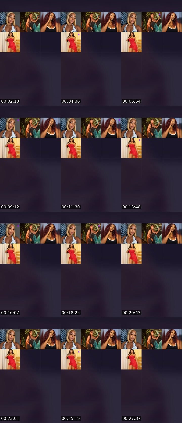 Contact-sheet preview of 🪽𝚁𝚊𝚌𝚑𝚎𝚕ꨄ💔's Liveme recording