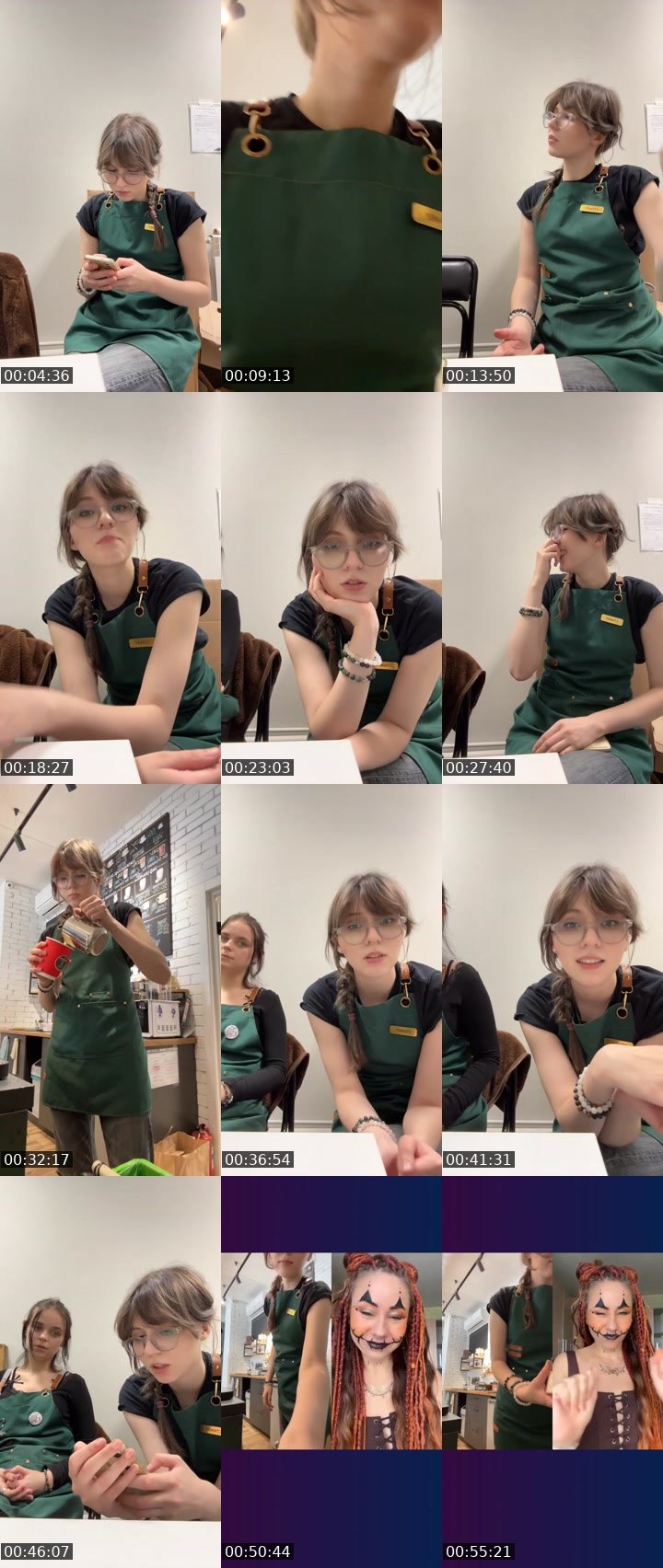 Contact-sheet preview of 👑daria!🦷's Liveme recording