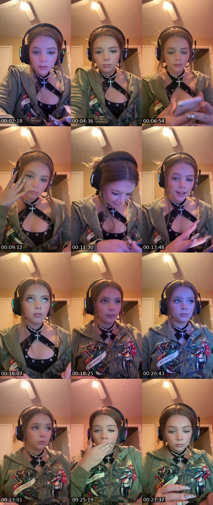 Contact-sheet preview of 🔥QueenDuckMf🔥's Liveme recording