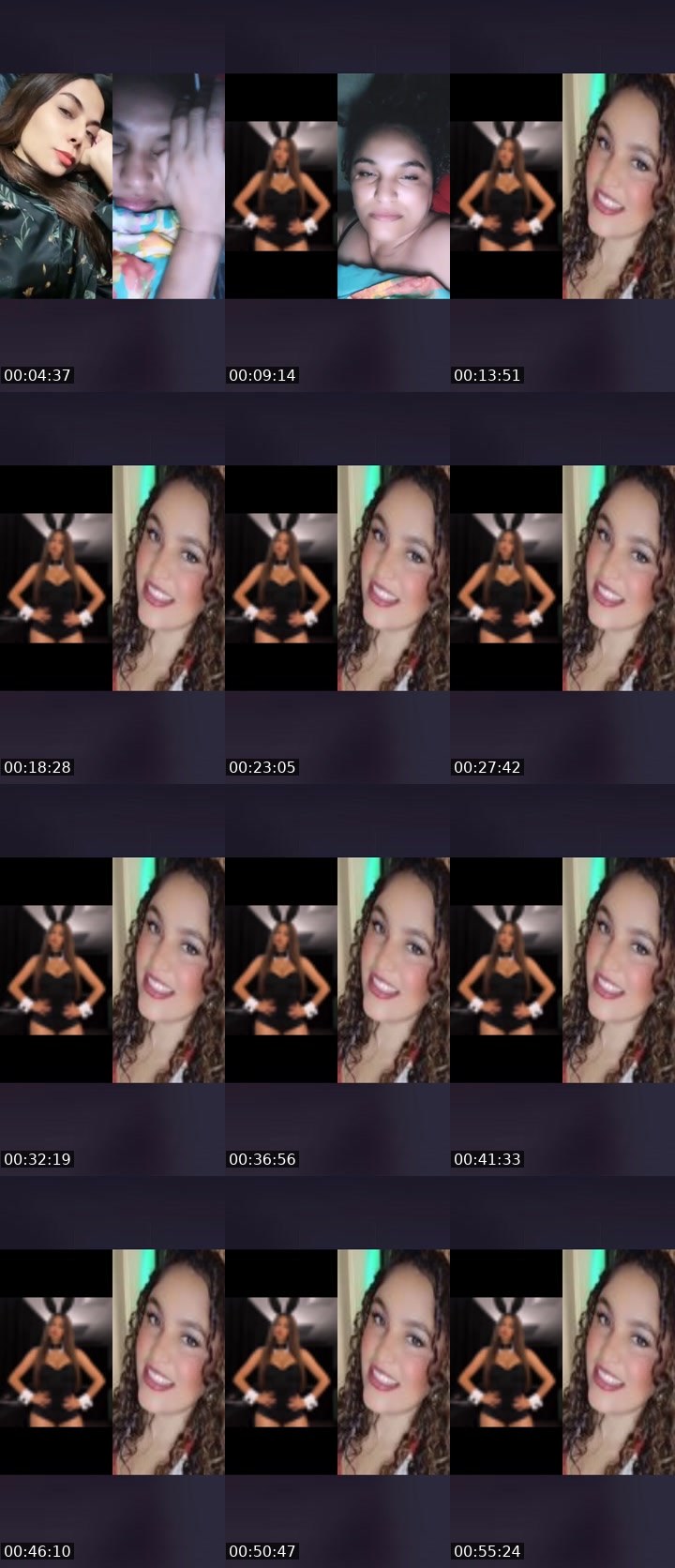 Contact-sheet preview of Maeva 🥂's Liveme recording