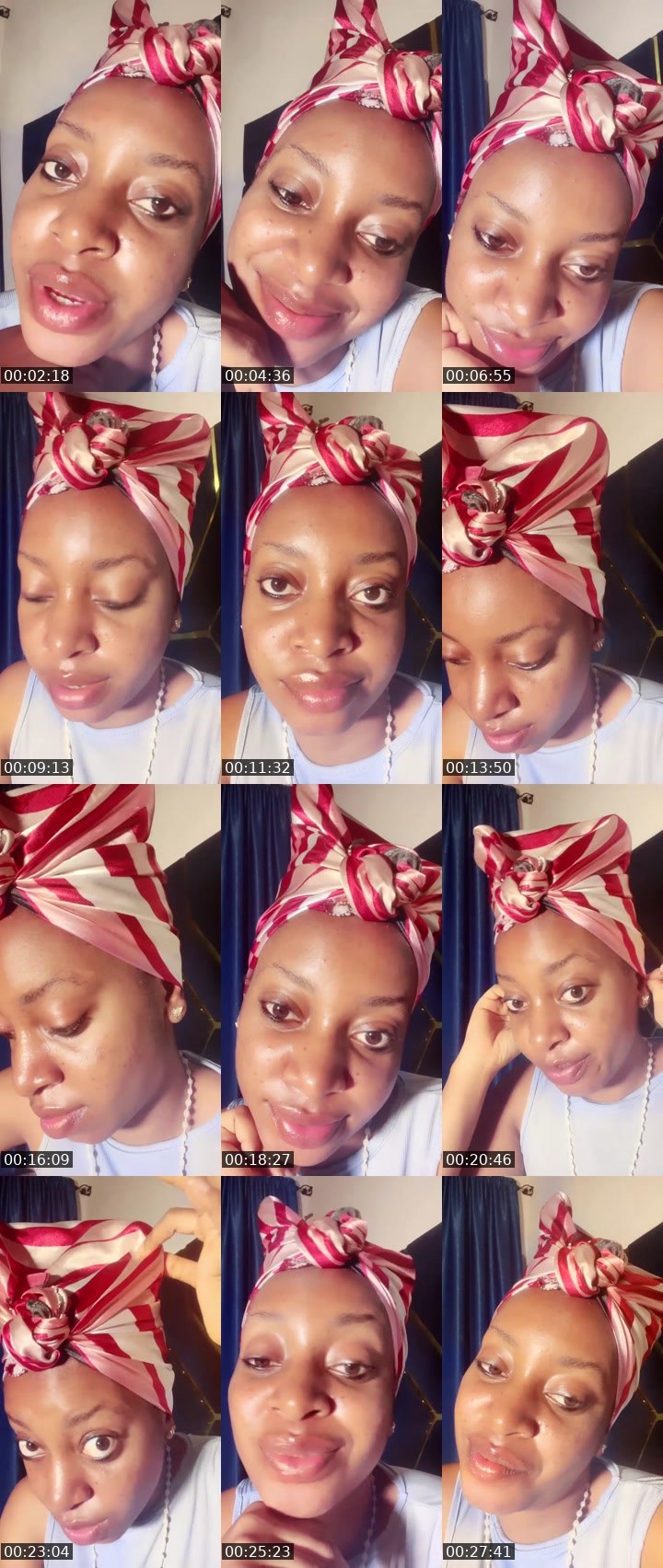 Contact-sheet preview of MistyQueen's Liveme recording