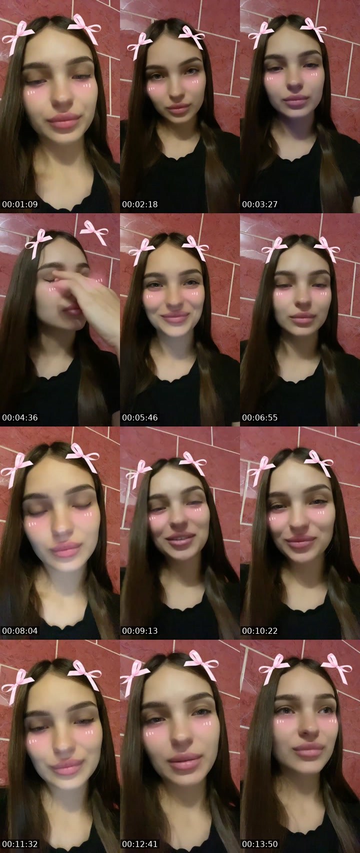 Contact-sheet preview of 🐍𝓚i𝓻𝓪💯🇺🇦's Liveme recording