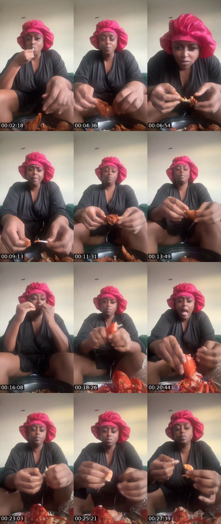 Contact-sheet preview of QueenPhoenix's Liveme recording
