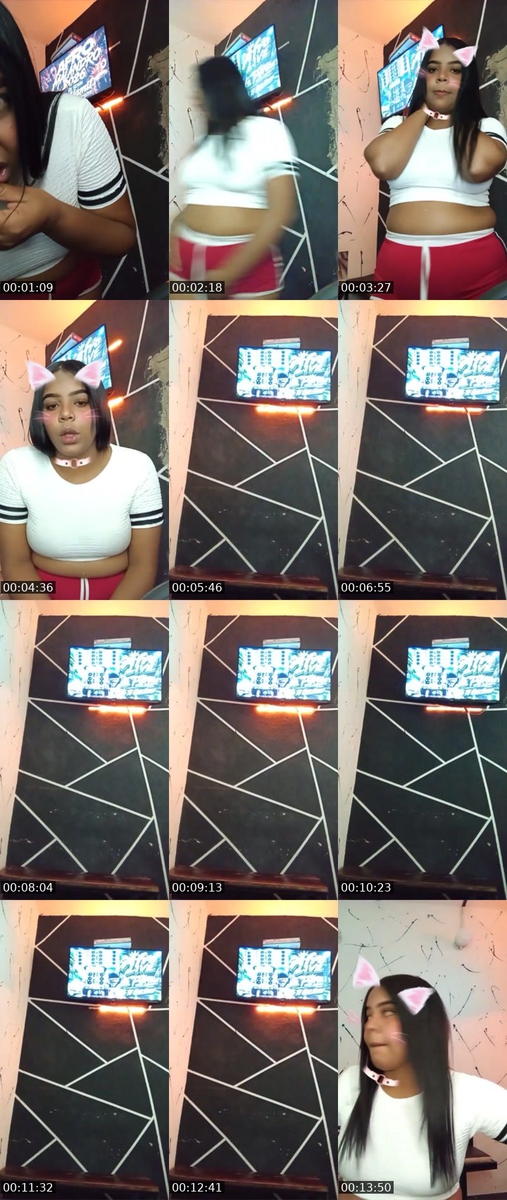 Contact-sheet preview of 👑⃤Aines 🐻's Liveme recording