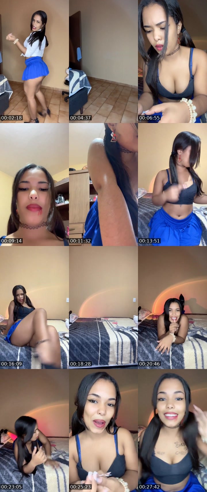Contact-sheet preview of ✨👑 ⌲ Bibi🔥's Liveme recording