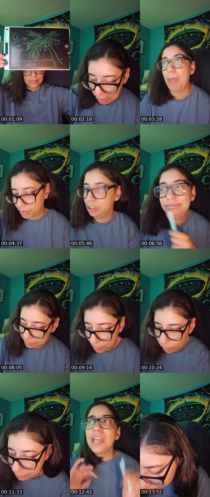 Contact-sheet preview of Manisha🖖👽🖤's Liveme recording