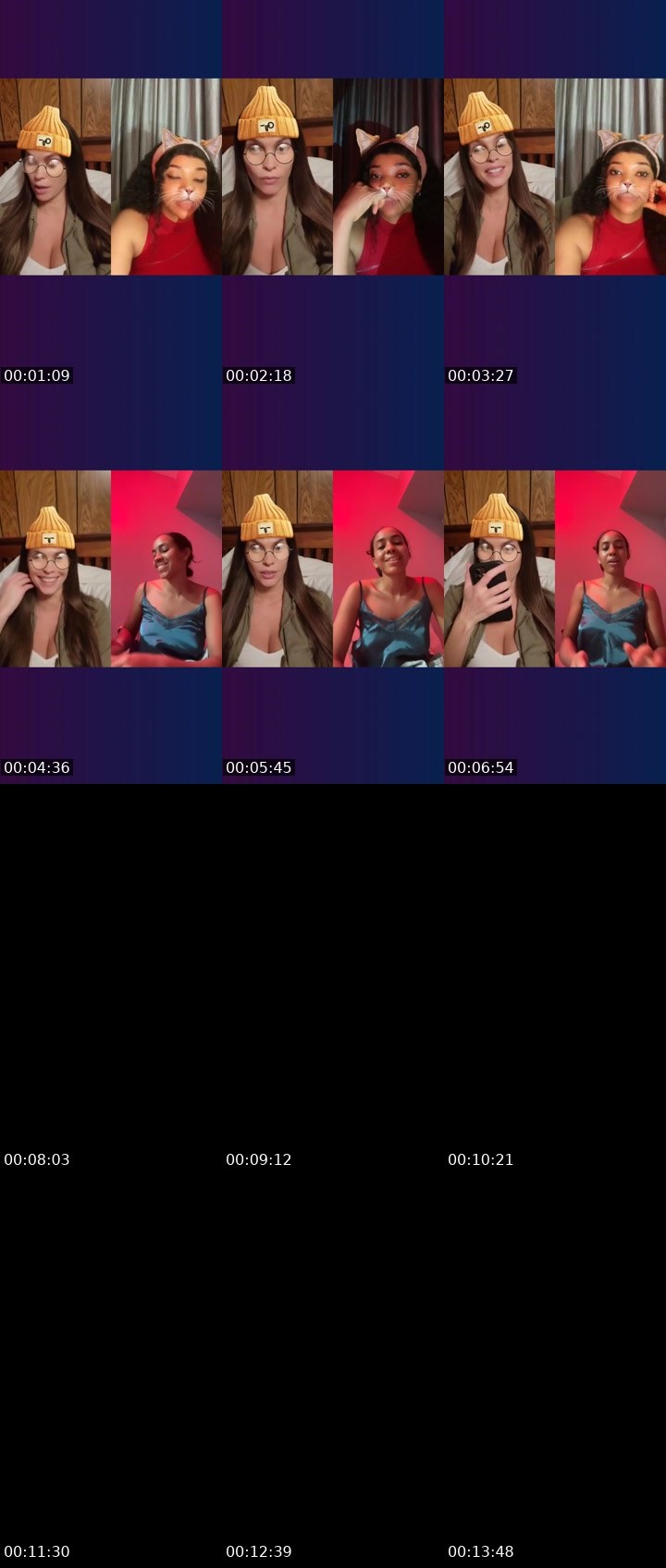Contact-sheet preview of 🐝Keeper🌼🎁's Liveme recording